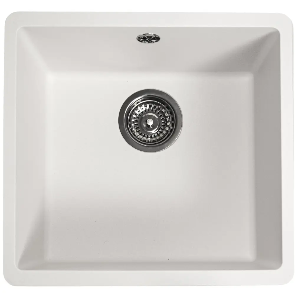 Мойка для кухни под столешницу KONSENSA 44x42 см глубина чаши 21 см кварц цвет белый Lm 44x42 STLM-2166862 - Вид №3