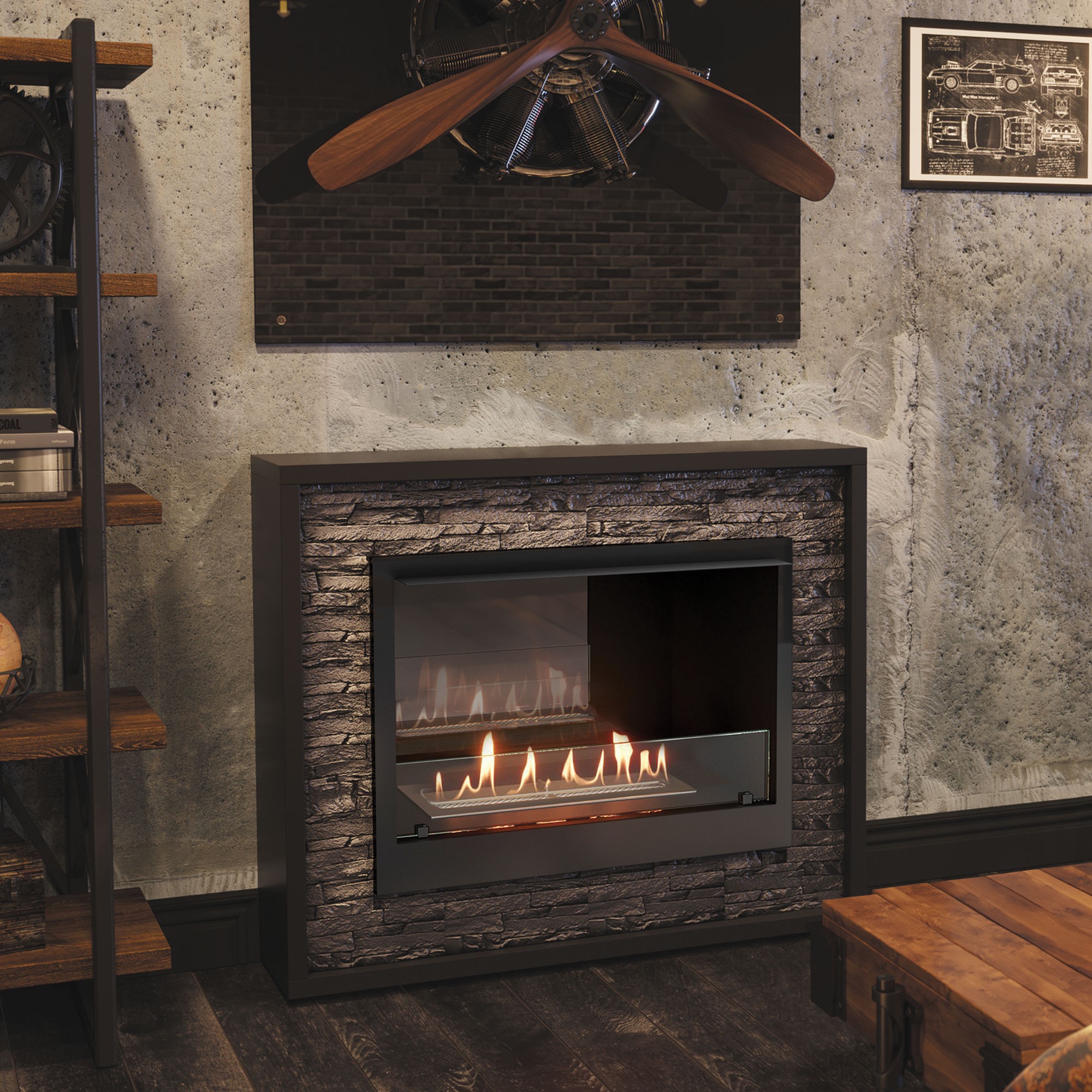 9101976 Биокамин Firelight BFP/P-2520 черный STDN-0006397 - Вид №10