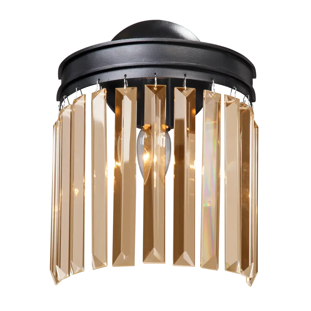 Настенный светильник бра Vitaluce Юнона 1 лампа 3 м² цвет медовый STLM-2072531 - Вид №2