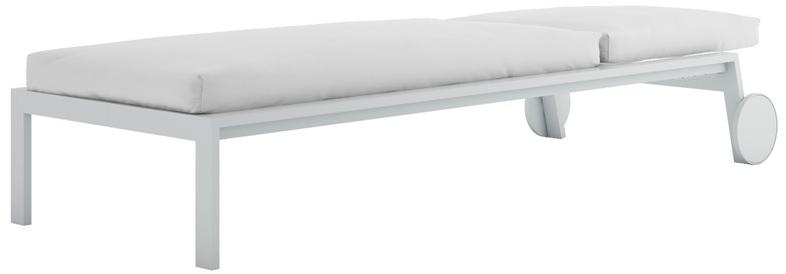 GANDIABLASCO Садовая кушетка из термо-лакированного алюминия на колесиках Timeless sun-id-1454783 - Вид №1
