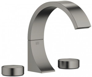 20713811-99_1_11283811-99_1 Смеситель для умывальника на три отверстия со сливным гарнитуром - dark platinum matt Dornbracht CYO
