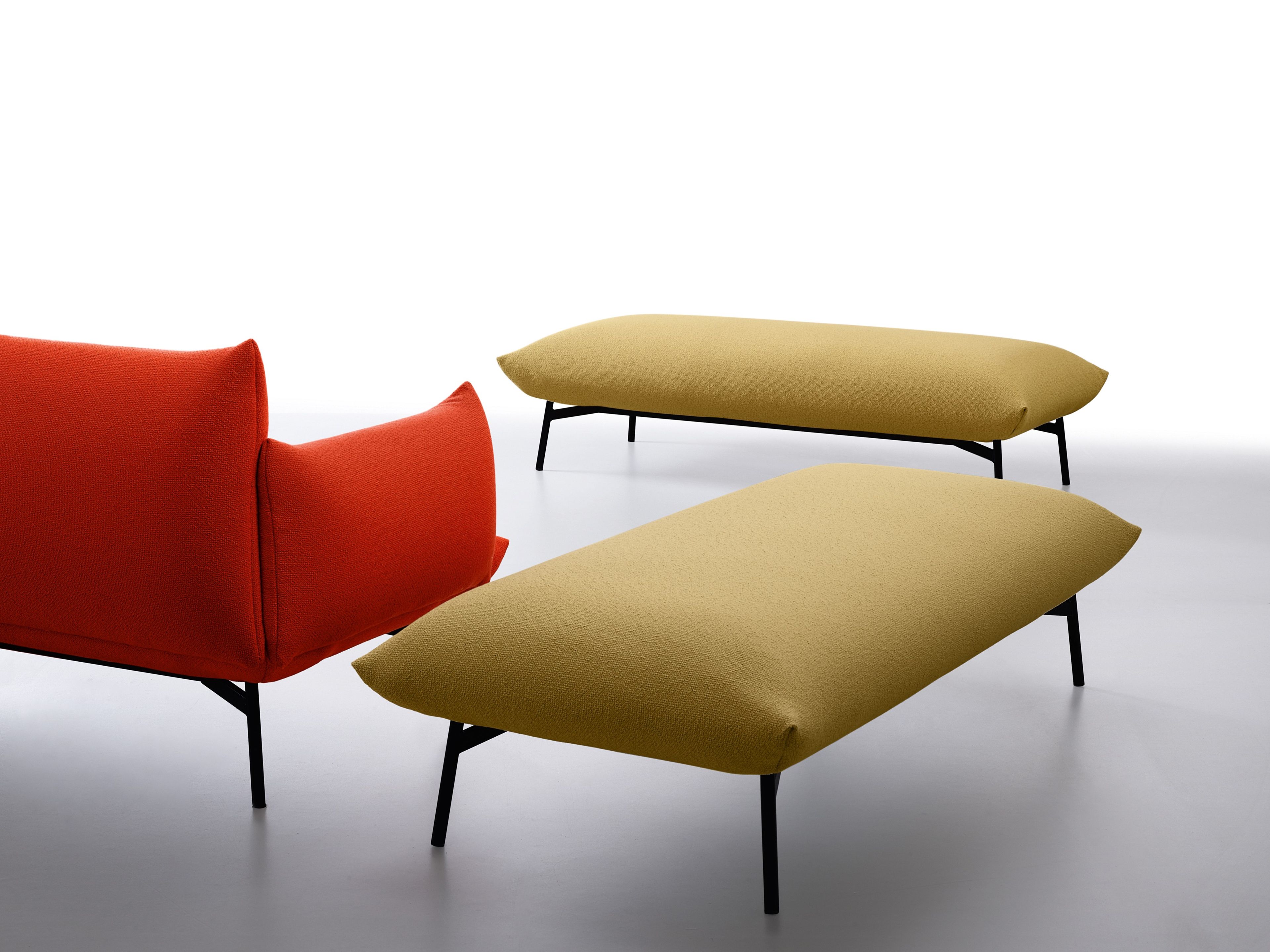 Прямоугольный пуф из ткани Midj площадь ARCH-00092531 - Вид №6