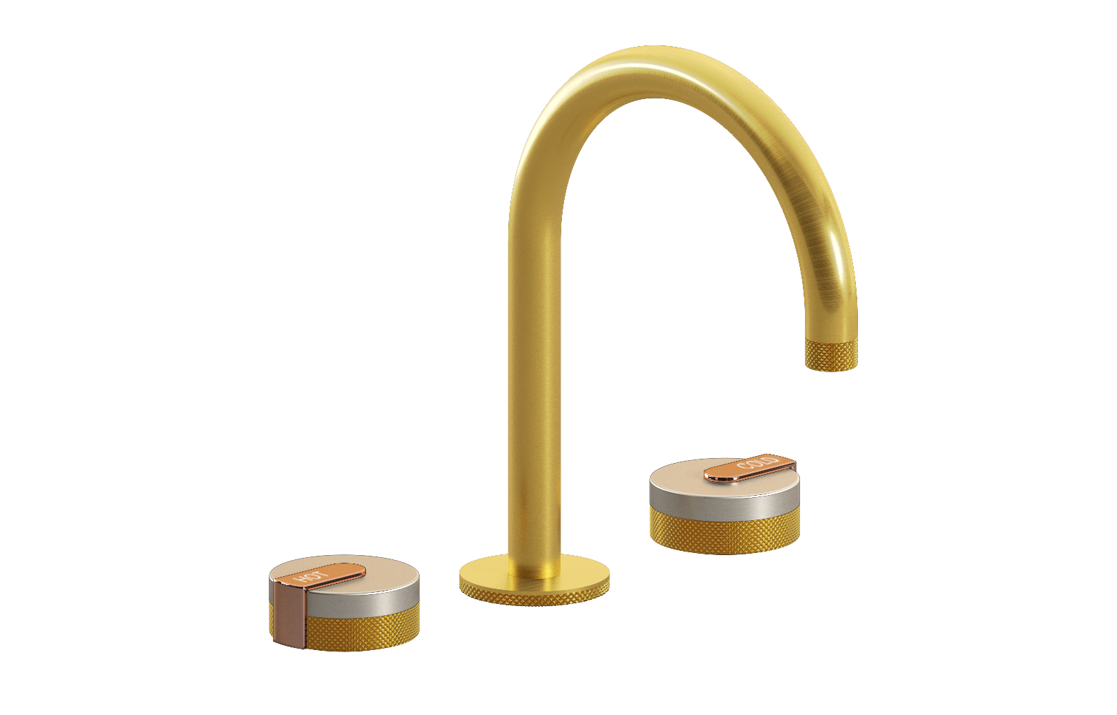 E-11512-R1BNi-L1RG-BAU Смеситель для умывальника на 3 отвертия GRAFF MOD+