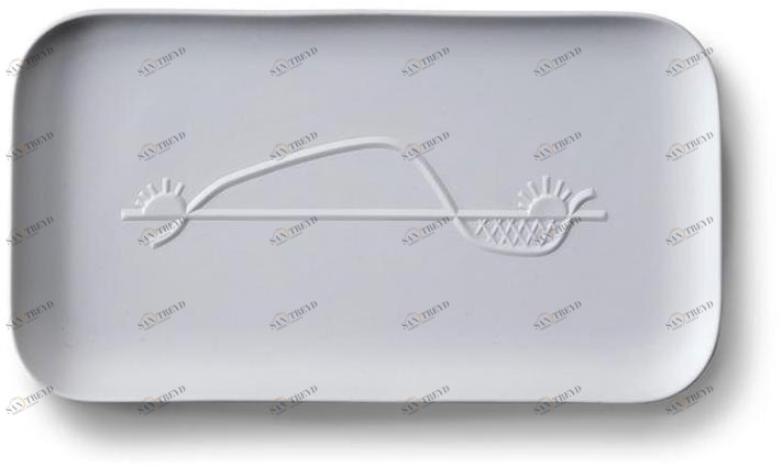 Cassina Прямоугольный поднос из фарфора Gnr collection chandigarh Gnr 31