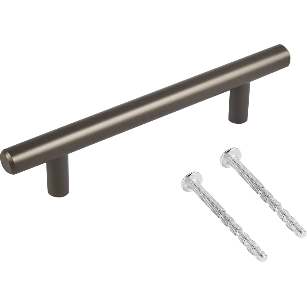 86858655 Ручка-рейлинг мебельная 112 96 мм цвет графит STLM-1006996 Jet  - Вид №2