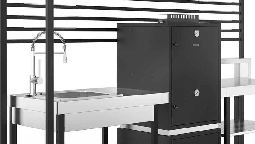 Fògher Модульная летняя кухня с коптильней и плитой  1043733  - Вид №1