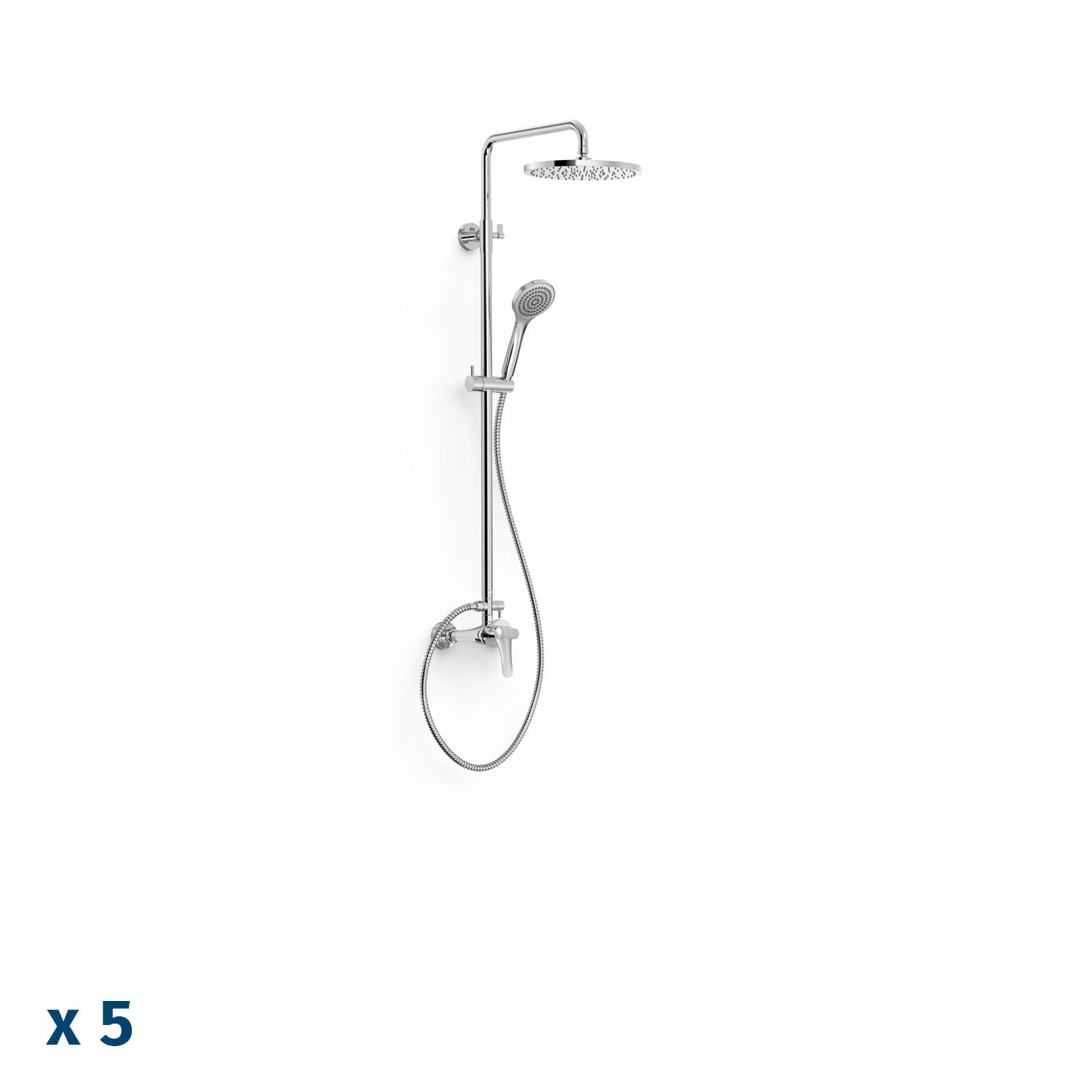 ОСНОВАНИЕ ПЛЮС 2-полосный настенный смеситель для душа с одной ручкой -21631221P TRES Base