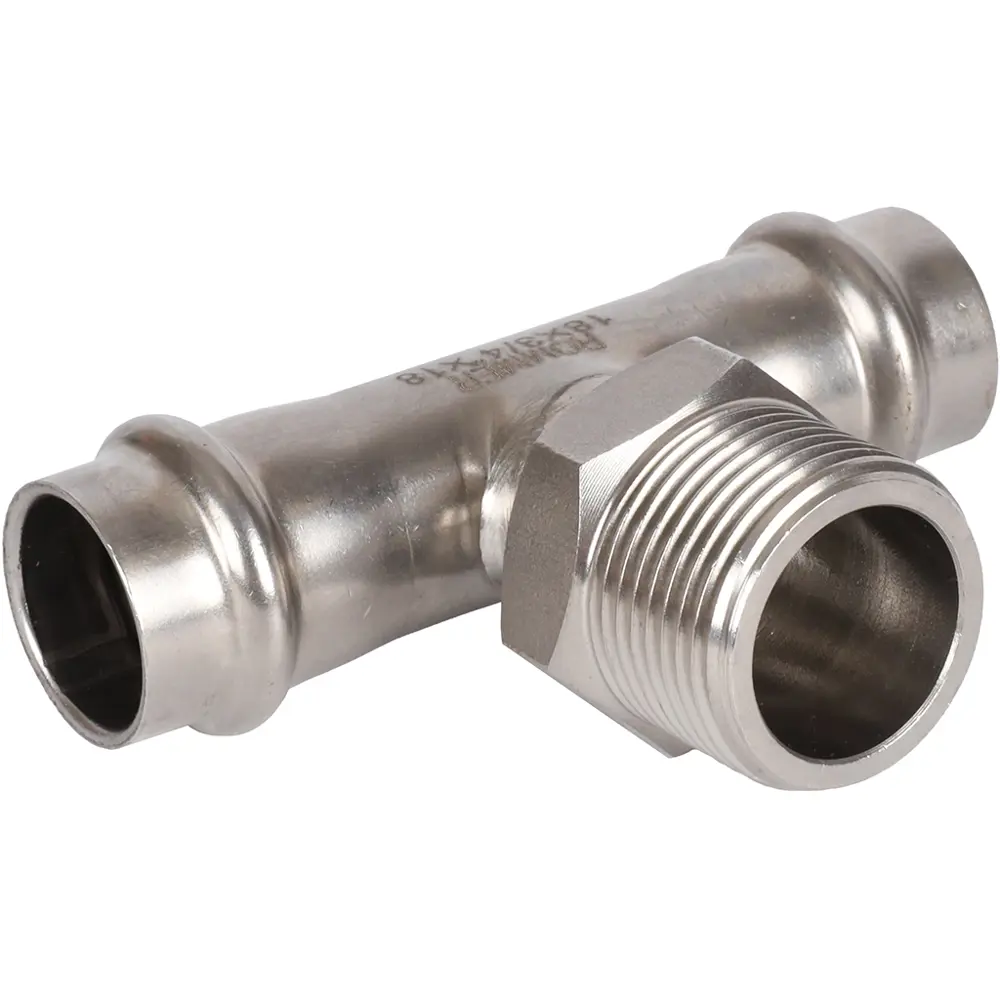 Тройник переходной Rommer 3/4"x18 мм ВПр-НР нержавеющая сталь STLM-2041379