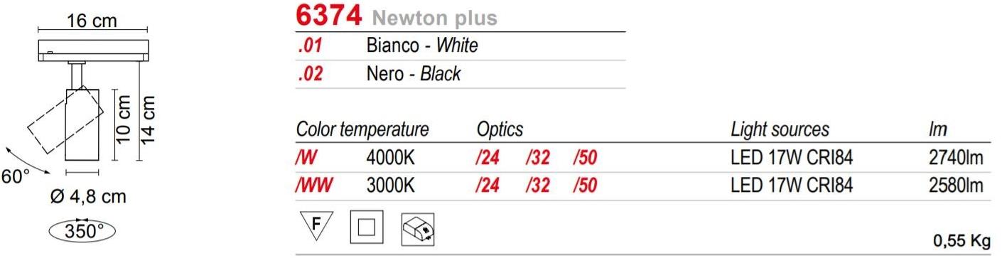 EGOLUCE Светодиодное освещение из алюминия Newton 6374 - Вид №2