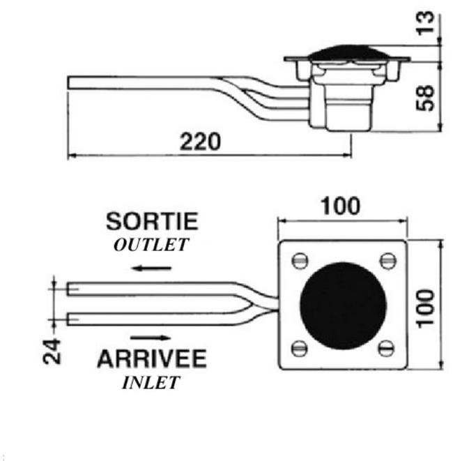 Порционный кран Presto SOL-509 23100 для умывальника и душа 23100.0 - Вид №1