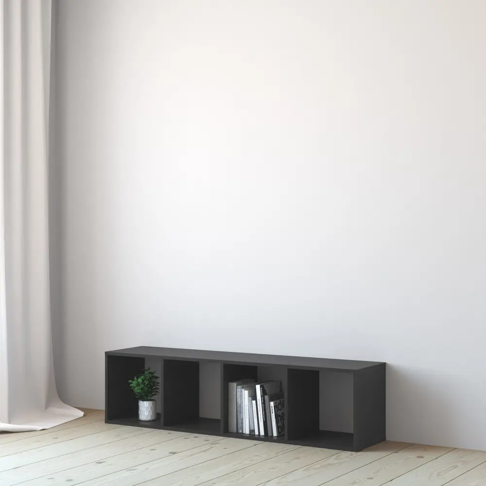 Стеллаж SPACEO KUB 4К, 36х139х31,7 см, цвет графит STLM-2063131 - Вид №5