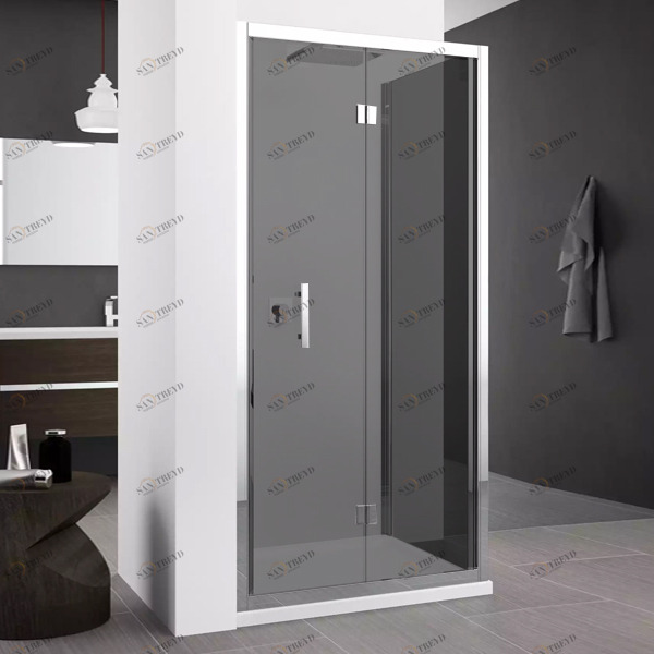 Душевой уголок 92x91 ZEPHYROS S+F Novellini ZEPHYROS с дымчатым серым стеклом ZEPHYRS8654KZEPHYRF8854K