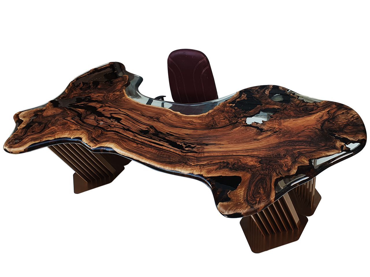 Стол из орехового дерева и смолы Legnor LEG2408743 / LEG2408744 ARCH-00131175 - Вид №8