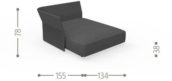 Talenti Модульный садовый диван из ткани и веревки Cliff sun-id-1425103 - Вид №43