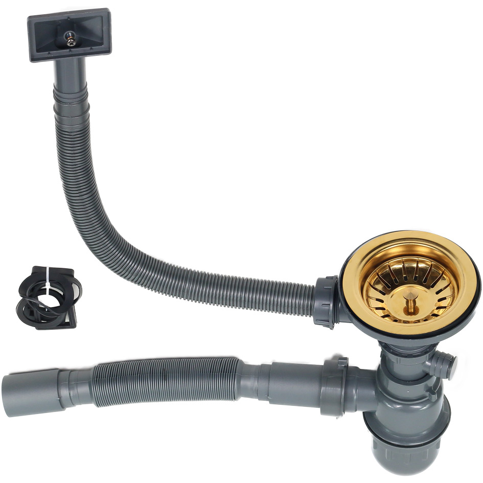 Мойка D7851HG-L MELANA ProfLine 3,0/220 ЗОЛОТО врезная прямоугольная левая D7851HG-L D7851HG-L золото - Вид №1
