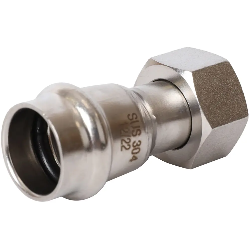 Муфта переходная Rommer 1/2"x18 мм с накидной гайкой ВПр-ВР нержавеющая сталь STLM-2208754