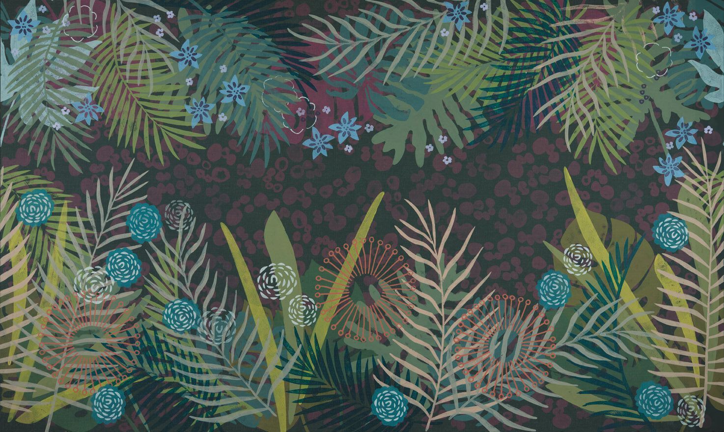 Обои с цветочными мотивами Jannelli&Volpi MATA HARI ARCH-00107151 - Вид №1