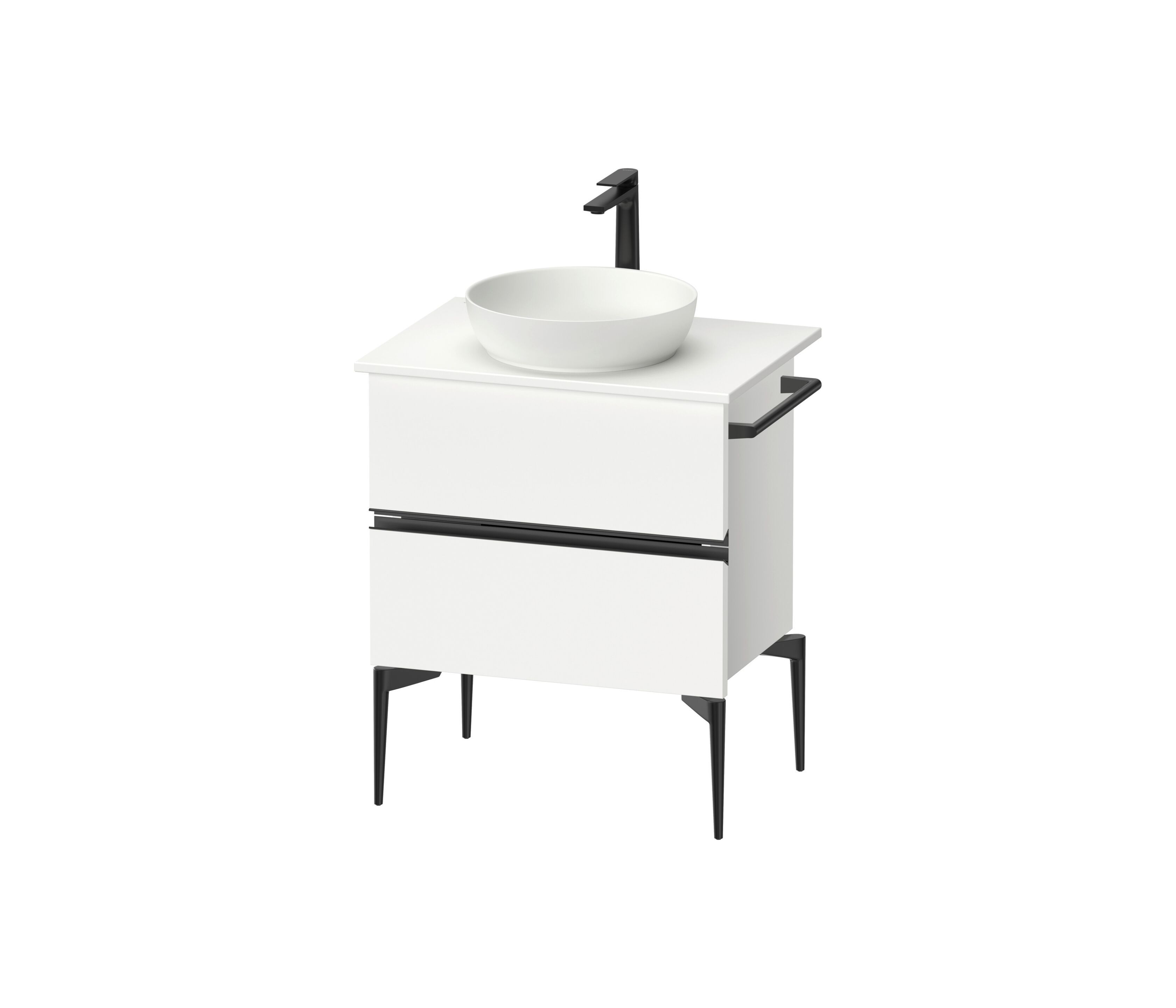 Деревянный одиночный напольный умывальник с ящиками Duravit Sivida ARCH-00045770 - Вид №4