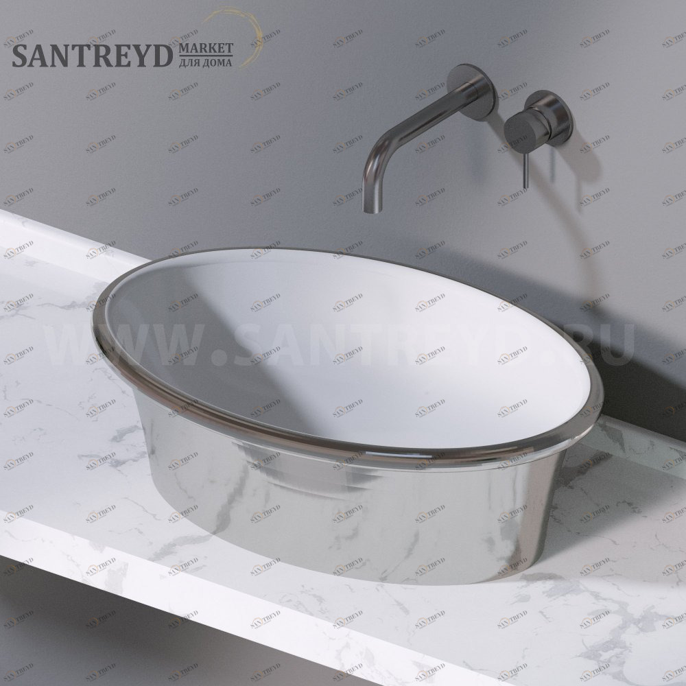 L491251 Накладная раковина на столешницу  овальная A. e T. Italia PRINCESS AeT ITALIA