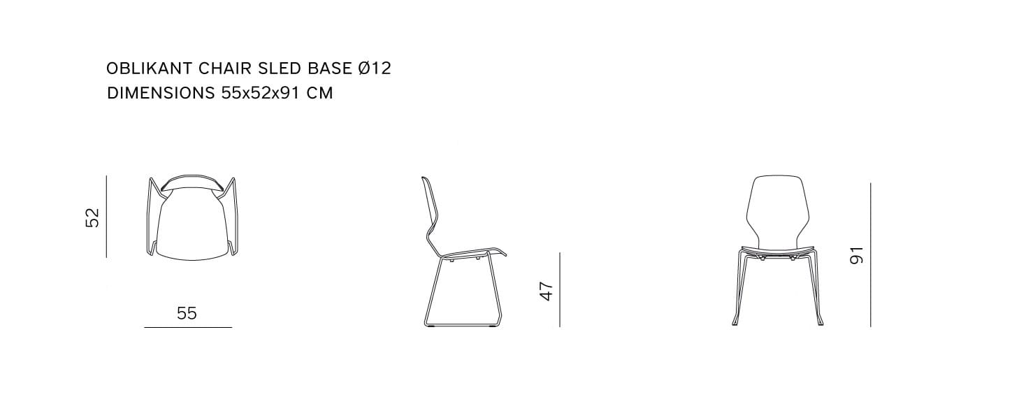 Штабелируемый стул из ткани prostoria Oblikant ARCH-00084321 - Вид №4