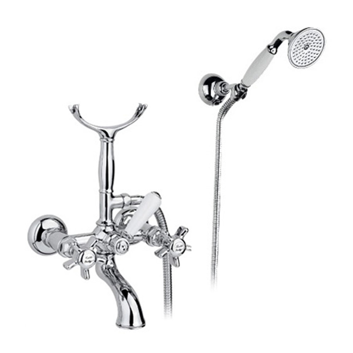 1402 ** 18 Комплект ванны с дуплексным душем Nicolazzi Series Traditional 