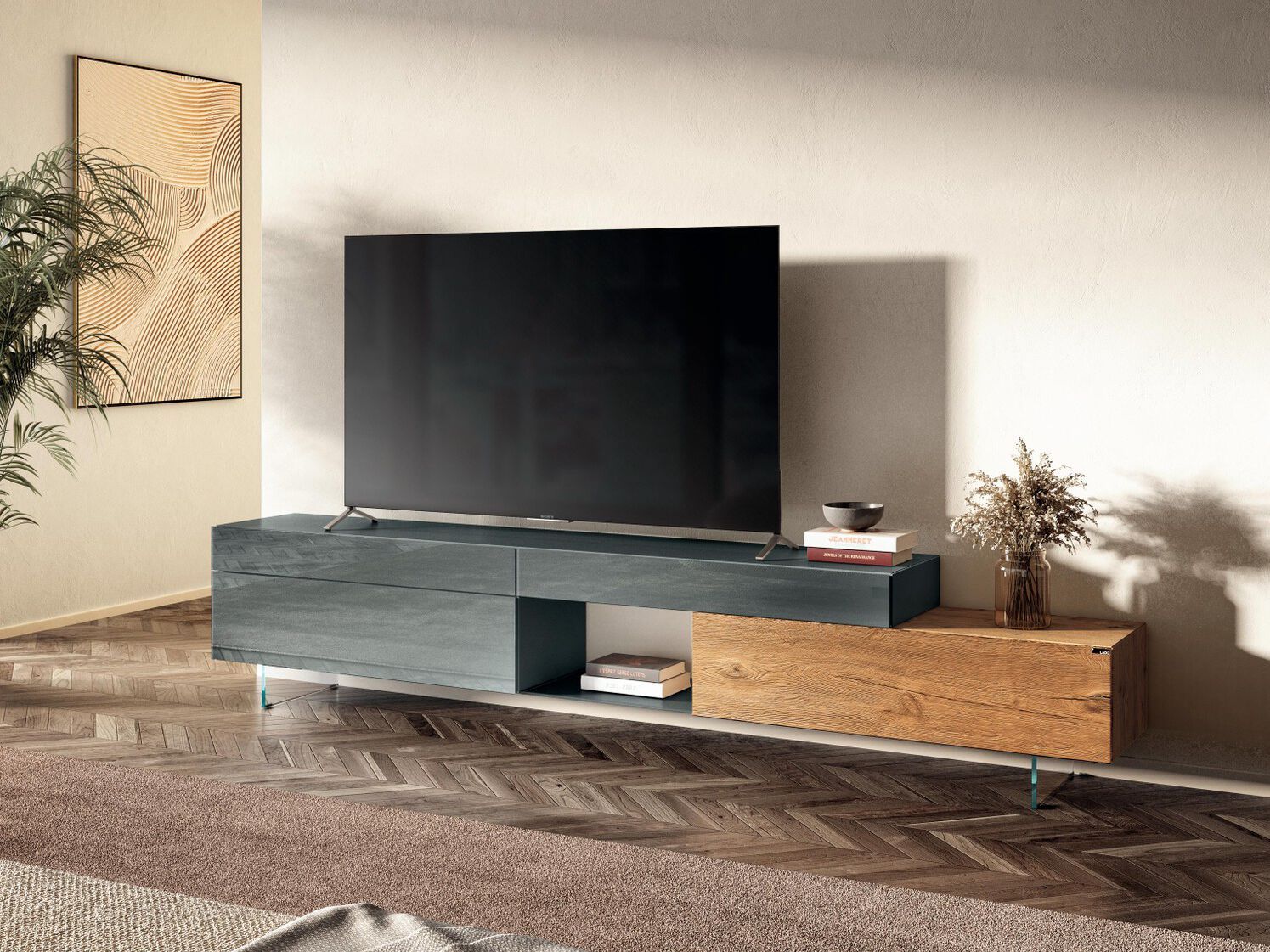 Деревянный шкаф для телевизора Lago 36e8 ARCH-00117538 - Вид №1