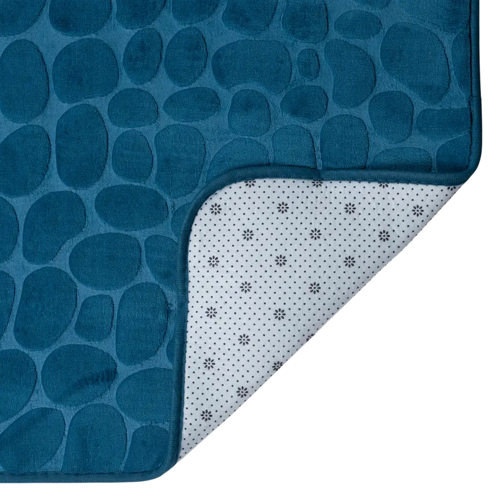 Коврик для ванной Vidage Каменка 50x80 см цвет синий STLM-2024705 - Вид №3