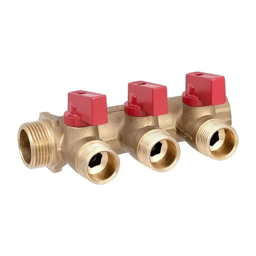 Коллектор Aquasfera на 3 выхода 3/4"x1/2" латунь 86138850 STLM-2029552 