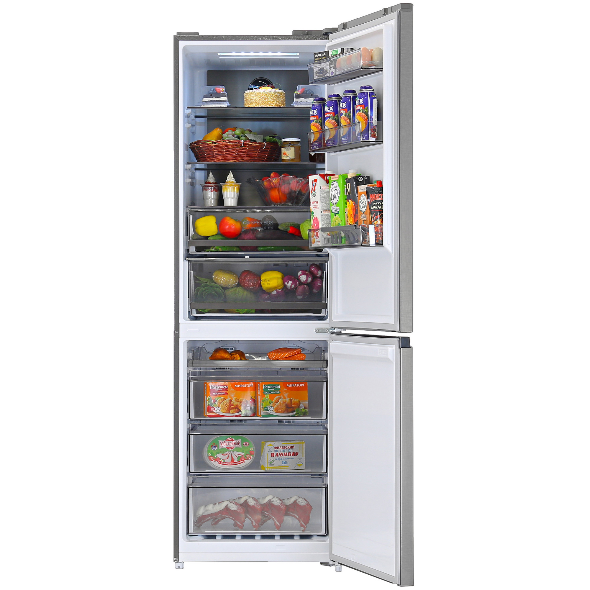 5077938 Холодильник с морозильником   Eigen Stark-RF32 серебристый STDN-0049073 - Вид №5