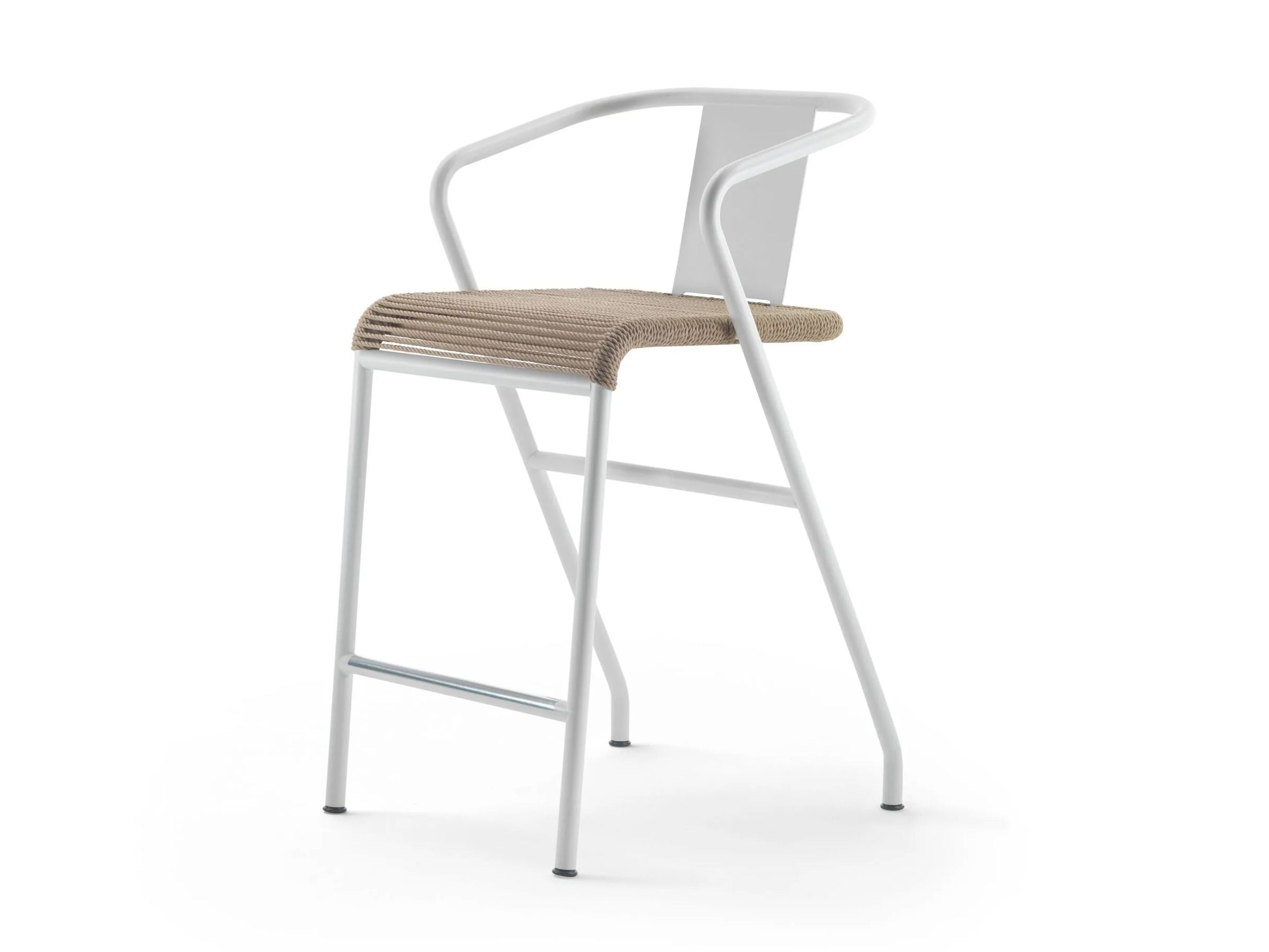 Веревочный садовый табурет с подлокотниками Flexform Calipso ARCH-00117075