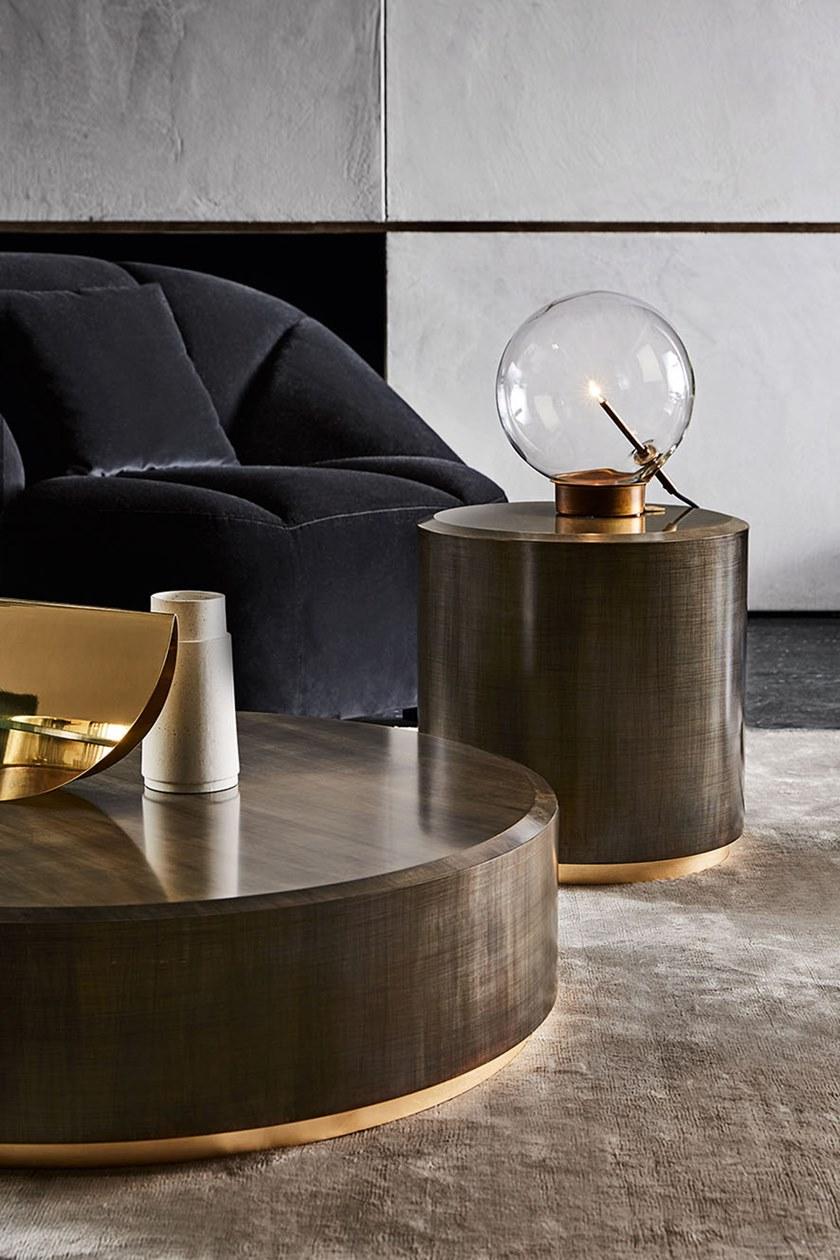 Gallotti&Radice Круглый деревянный журнальный столик sun-id-1362521 - Вид №5
