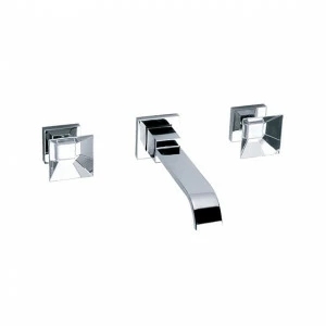 Смеситель для раковины на 3 отверстия ½", настенный монтаж, внешняя часть JOERGER Empire Royal Crystal