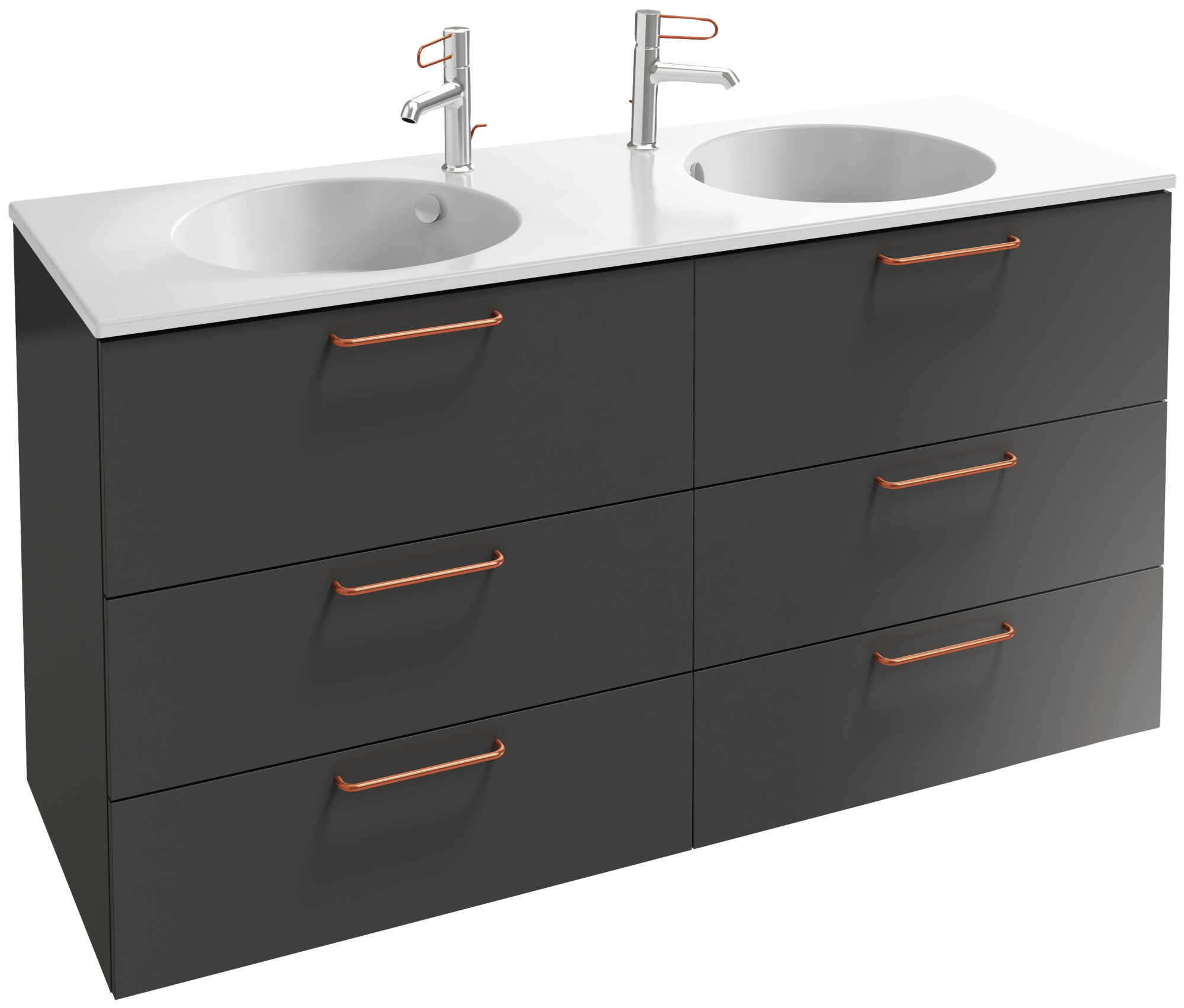 EB2536-R7-G1C Тумба под столешницу 140 см, 6 ящиков, бронзовая ручка JACOB DELAFON ODÉON RIVE GAUCHE ODEON RIVE GAUCHE