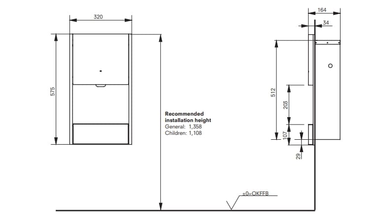 Автоматические электрические полотенца TOTO TYC604 ARCH-00121038 - Вид №4