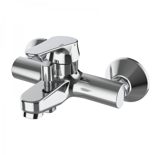 35496350 BASIC Смеситель с фиксированной внешней колонкой Хром GRB MIXERS E-PLUS - Вид №2