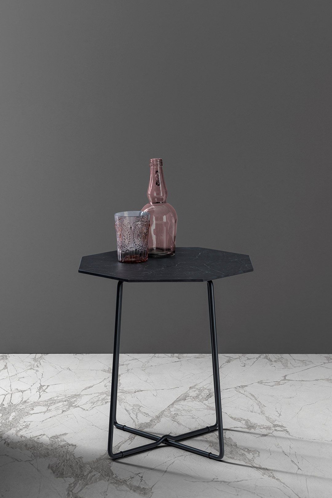 Восьмиугольный журнальный столик из керамики и металла CASA +39 TOLOMEO от CASA +39 ARCH-00149902