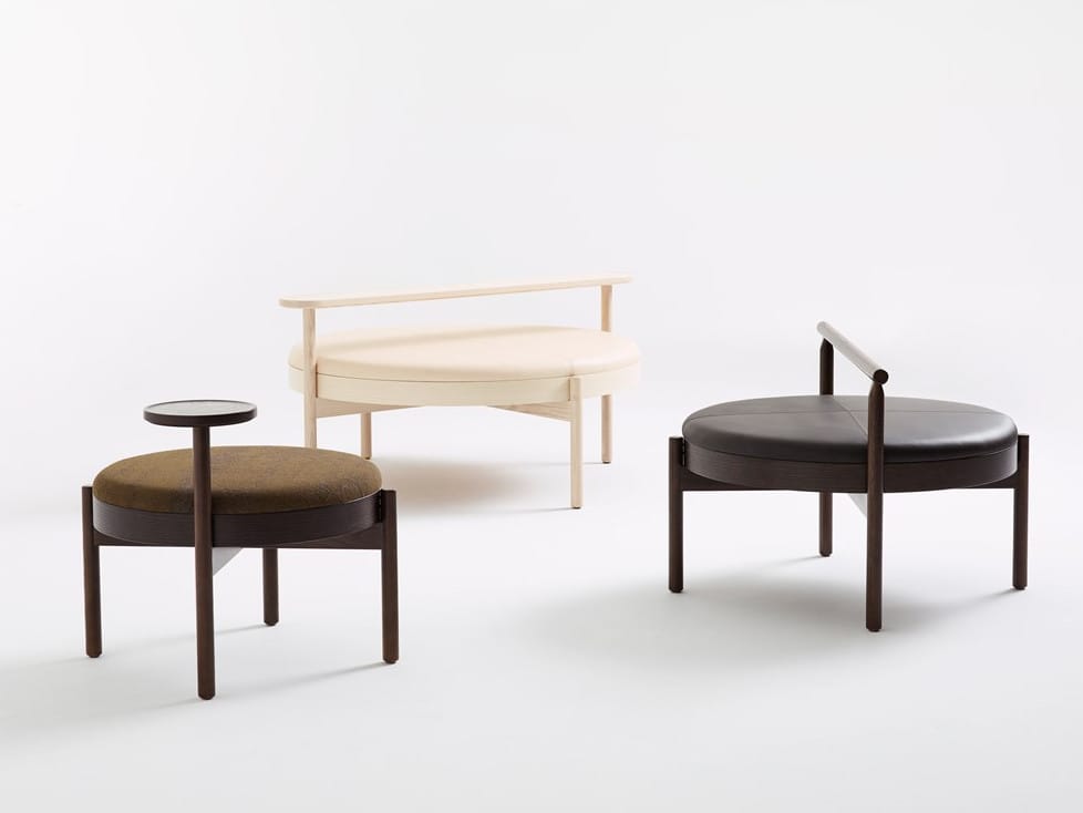 Изогнутая мягкая скамейка из массива дерева Karl Andersson HYGGE ARCH-00144595 - Вид №2