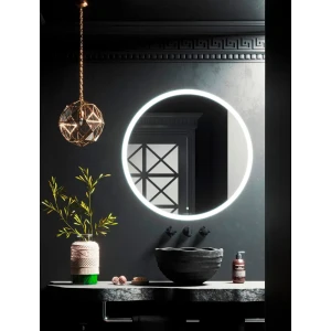 Зеркало для ванной Omega Glass Тип 1 SD97 с подсветкой 90 см круглое