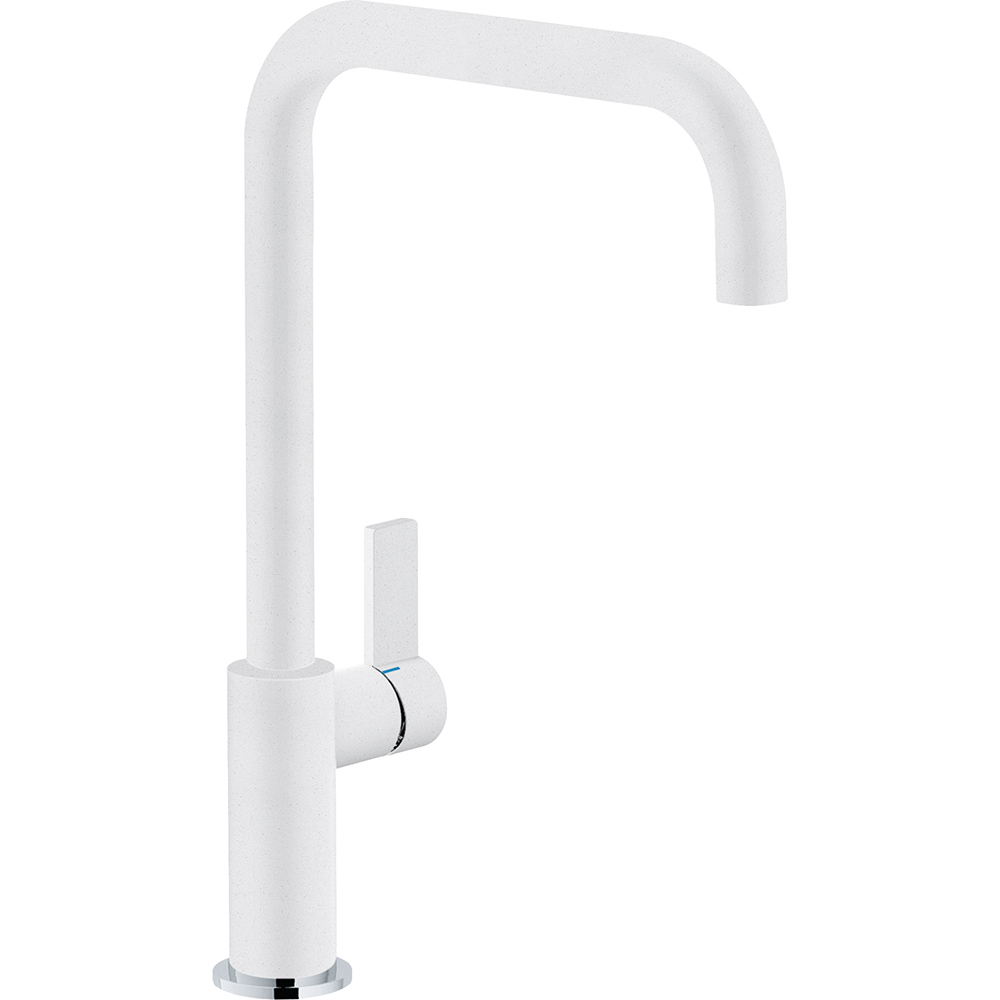 Смеситель кухонный  Franke Elegance Поворотный излив Fragranite Белый sun-id-1698972