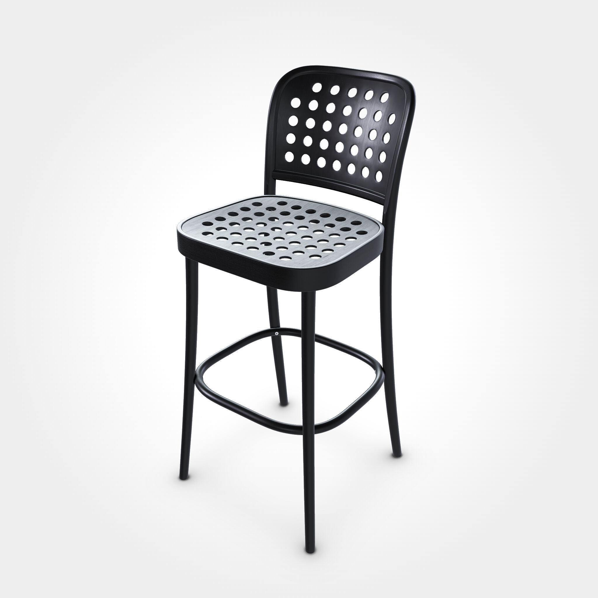 Высокий деревянный стул со спинкой TON 822 ARCH-00067564 - Вид №1