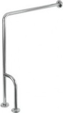 BSI020C Поручень для крепления к стене/полу 3 точки крепления глянцевая отделка mediclinics