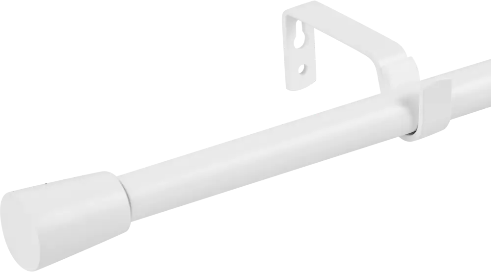 INSPIRE Карниз однорядный Pommel для штор 120-210 см белый 84407354
