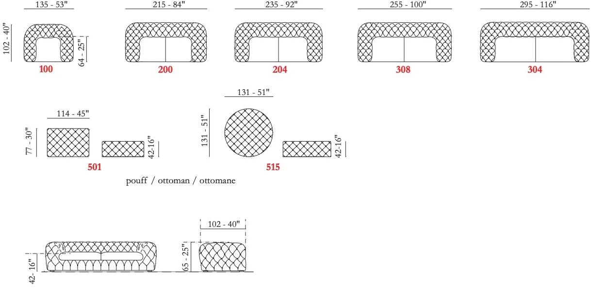 Max Divani Стеганый бархатный диван sun-id-1445133 - Вид №9