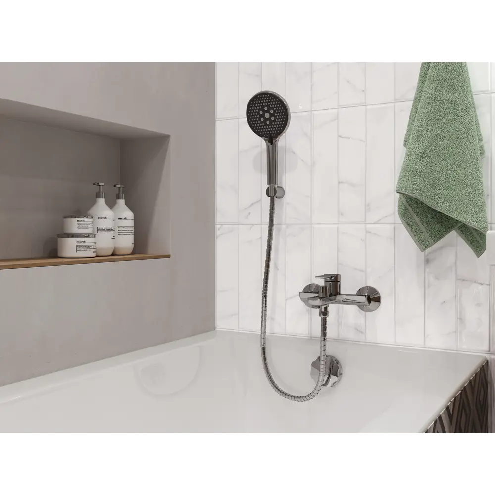 Плитка настенная KREAFORTA Cascada Рельеф 29.8x59.8 см 1.425 м² глянцевая цвет белый STLM-2092114 - Вид №8