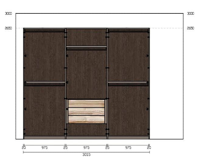 Стеклянный шкаф с комодом In Stock озеро ARCH-00048310 - Вид №8