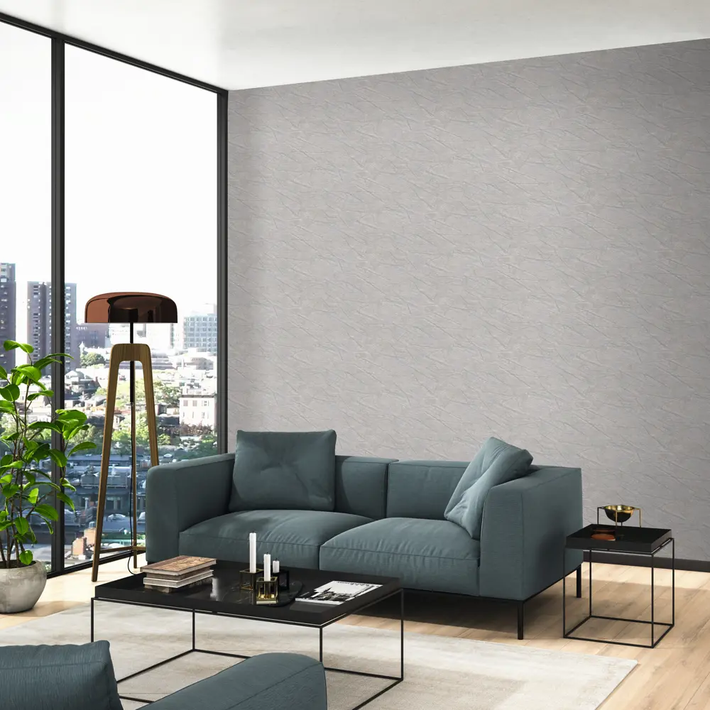 Обои флизелиновые Rasch Factory серые 0.53 м 428933 STLM-2139278 - Вид №3