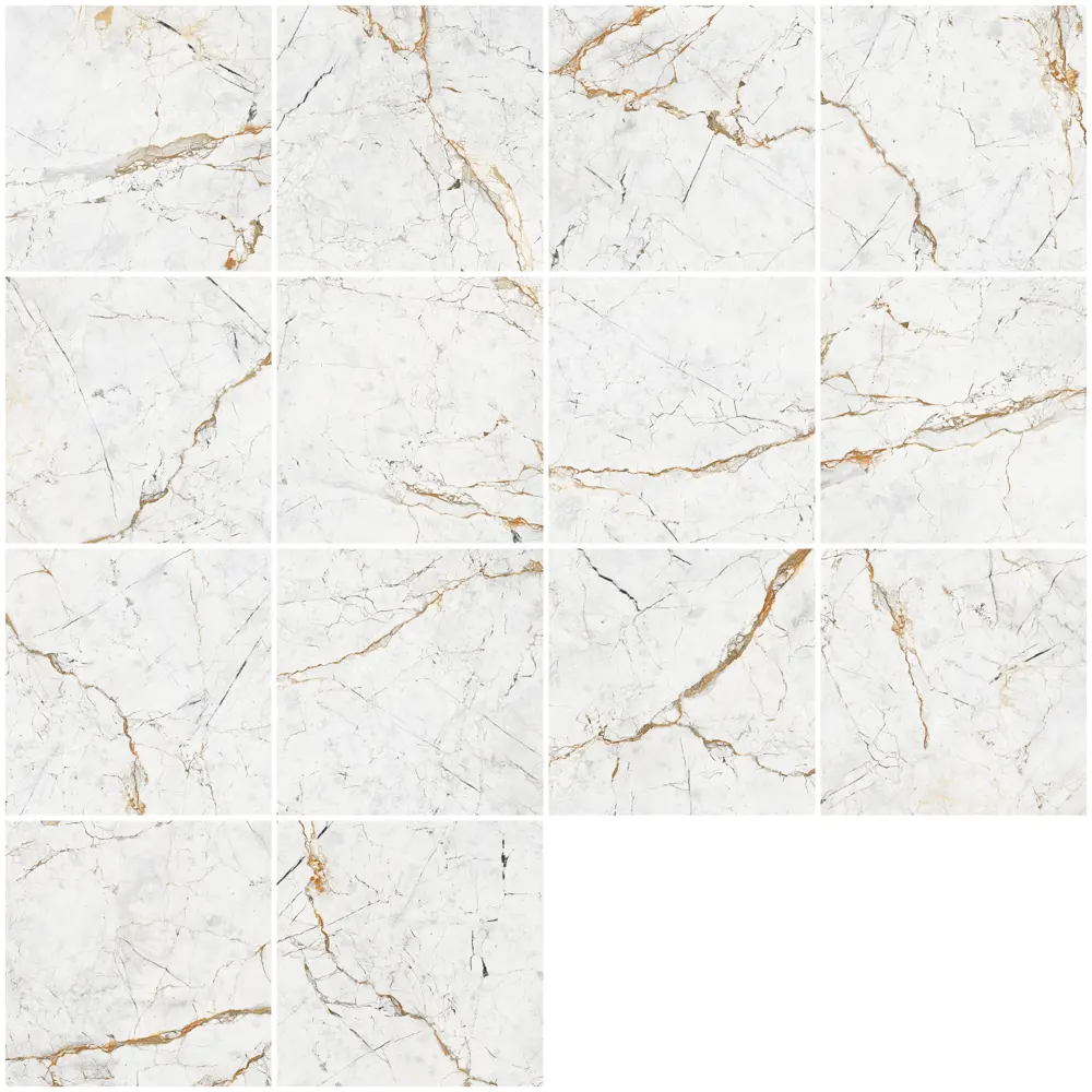 Керамогранит Duna Magnum White Carving 60x60 матовый карвинг цвет серый 1.44 м² Santreyd STLM-2200012 - Вид №2