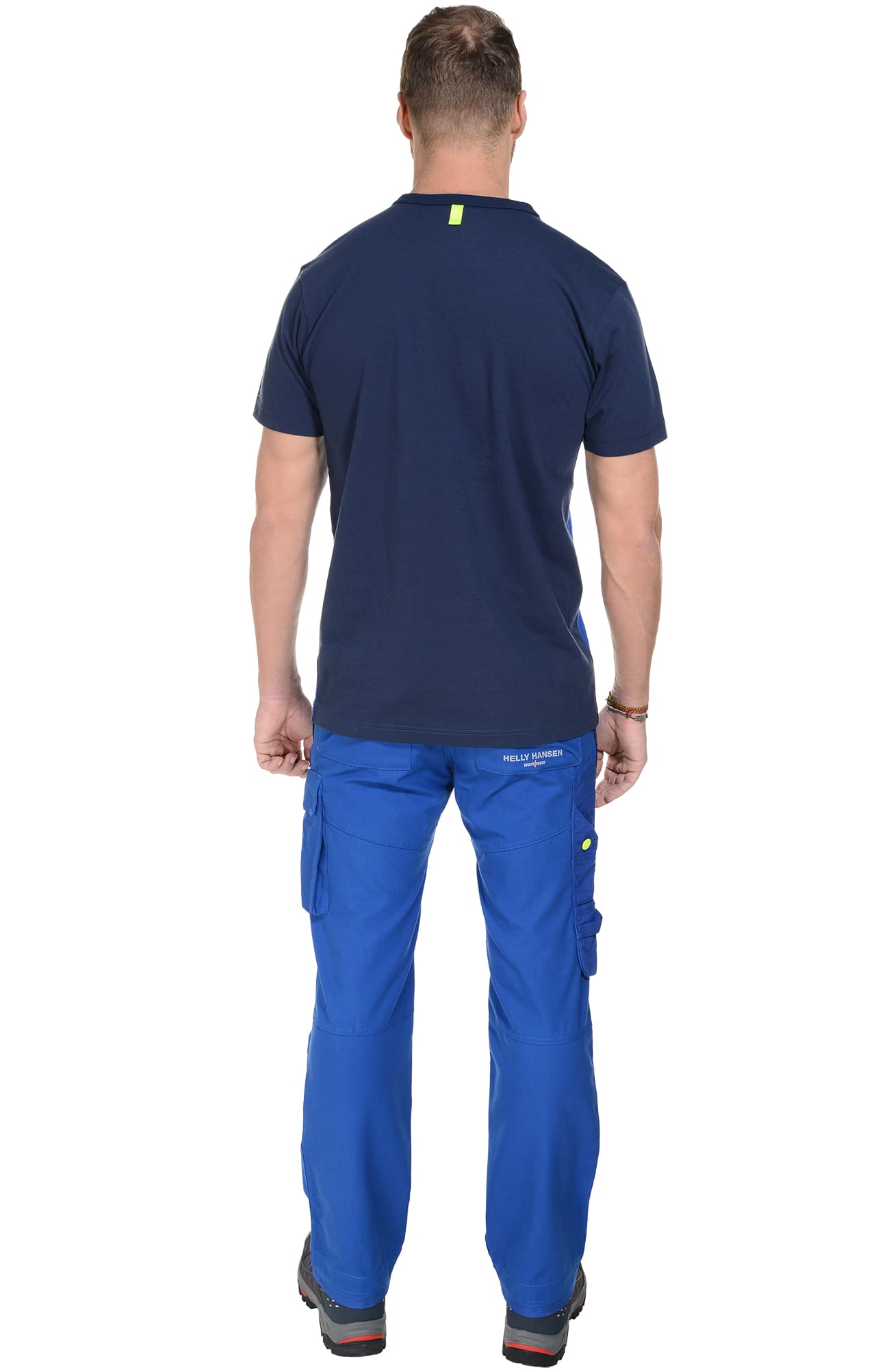4957370 Футболка  темно-синяя с васильком Helly Hansen Work Wear AKER  Толстовки, рубашки, футболки, тенниски  размер XL  - Вид №5