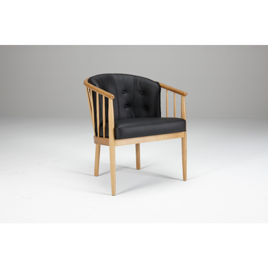 Кресло с восемью кнопками Anna, дуб, черное Kragelund 40600202800 - Вид №1