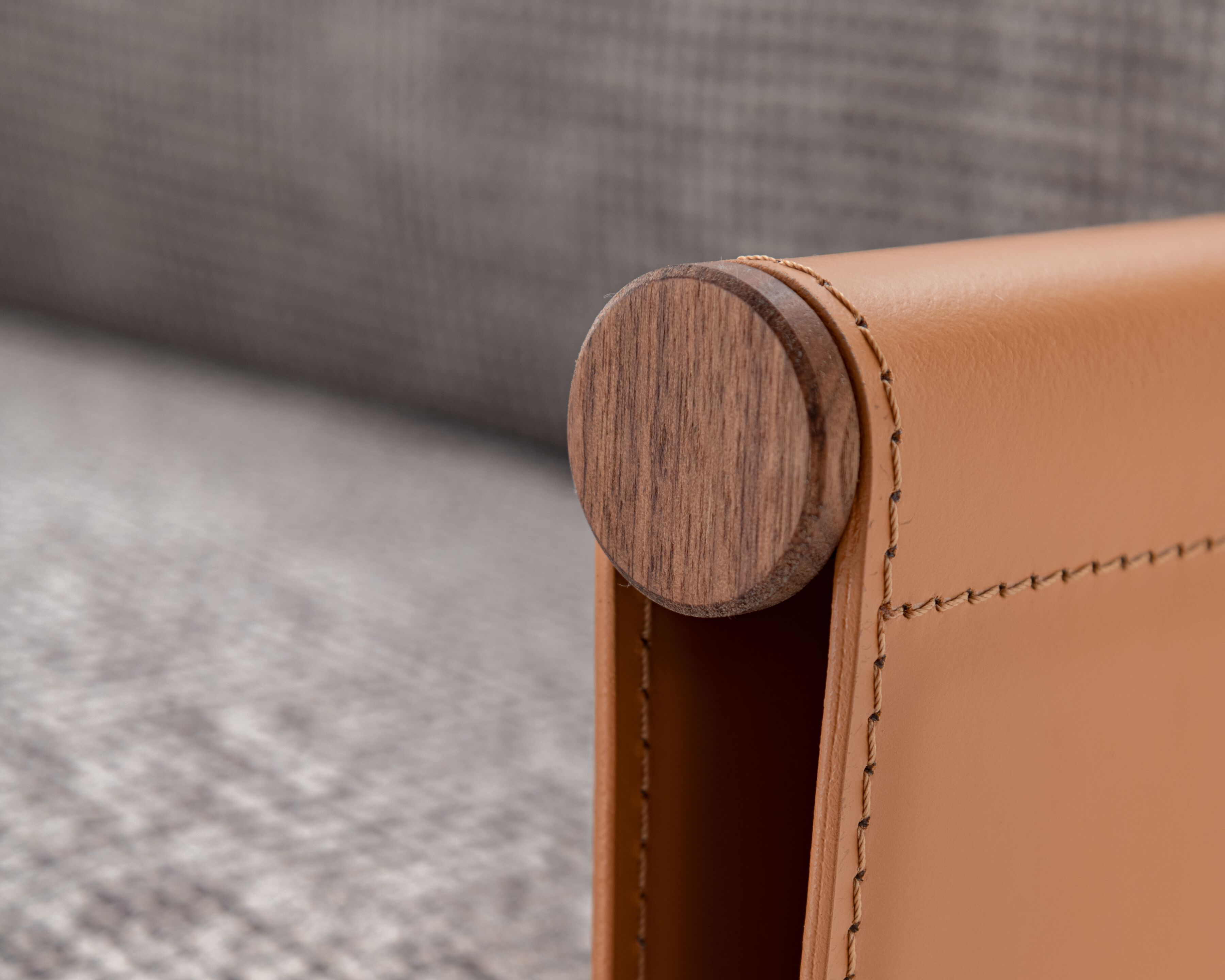 Кресло из ткани или кожи с кожаными подлокотниками Casamania & Horm SC2 ARCH-00065246 - Вид №5